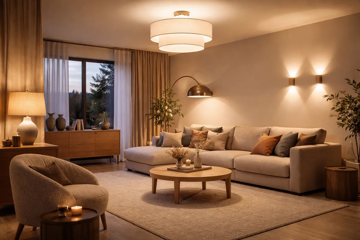 Comment bien choisir un éclairage pour un salon de 30 m²