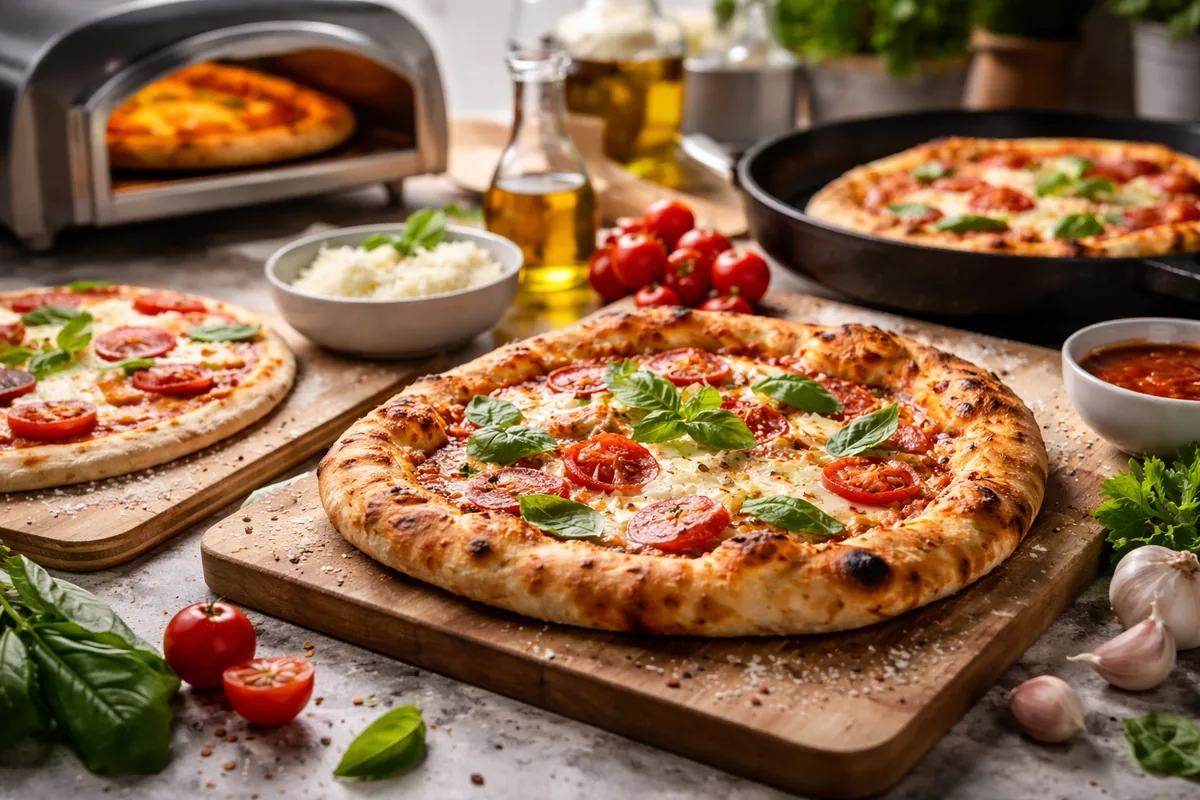 Comment préparer une pizza maison avec des techniques de cuisson variées
